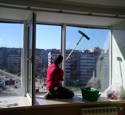Мытье окон в однокомнатной квартире Алексин
